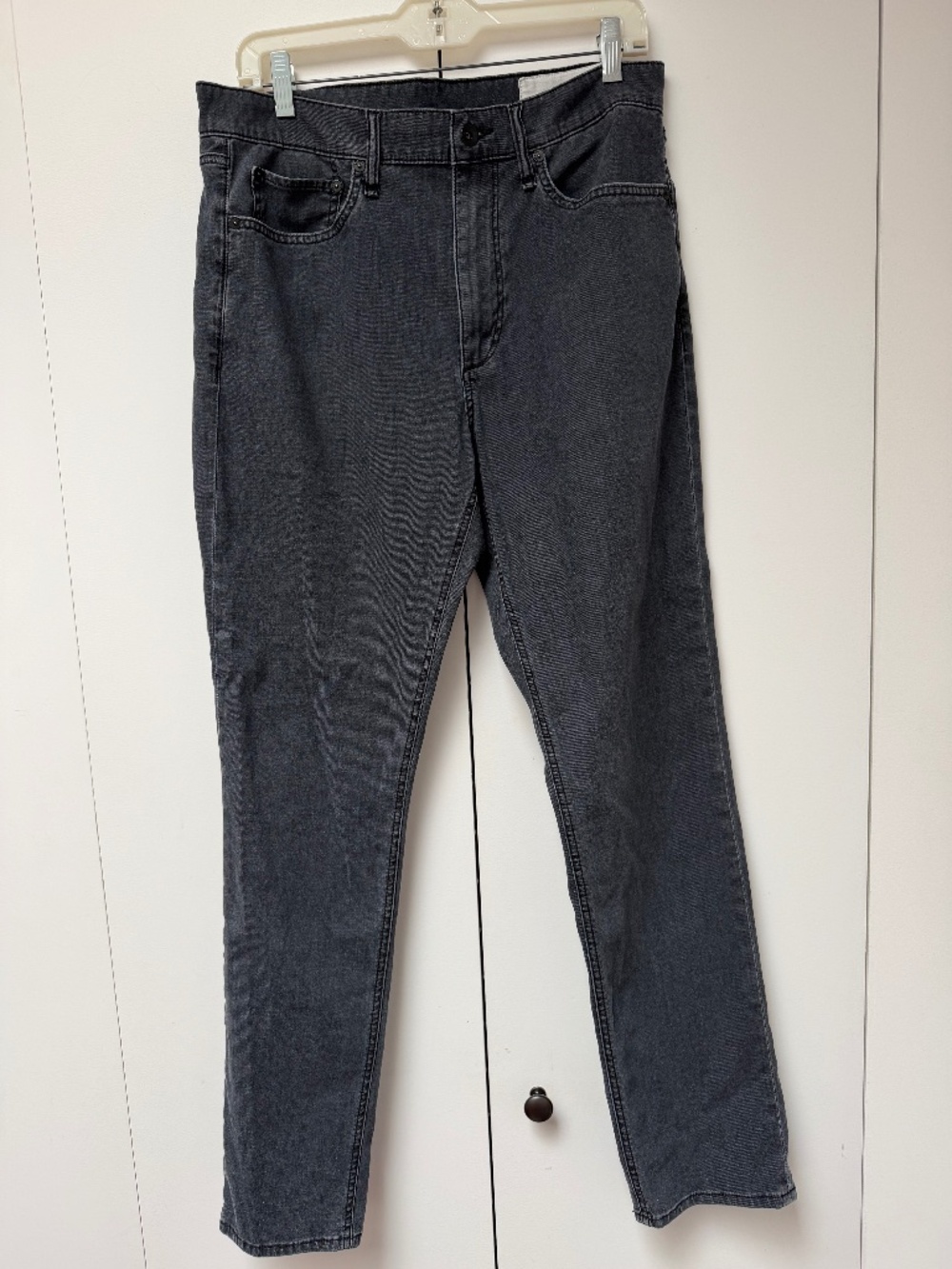Men’s Rag & Bone Fit 2 Slim jeans, heather gray, size 33 waist, 32 length